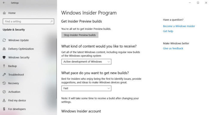 微軟向Insider測(cè)試者推送WIndows 10 Build 17755